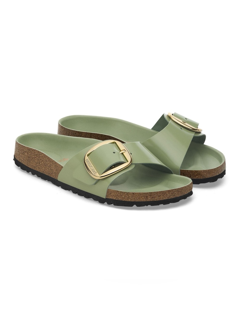 Birkenstock Madrid Big Buckle Natural Leather Patent - Picture 11 of 13